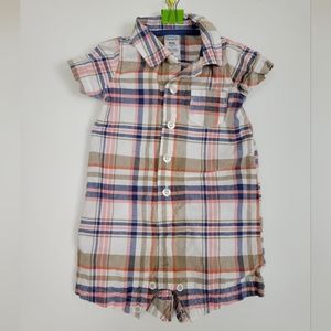 Carter's plaid onsie